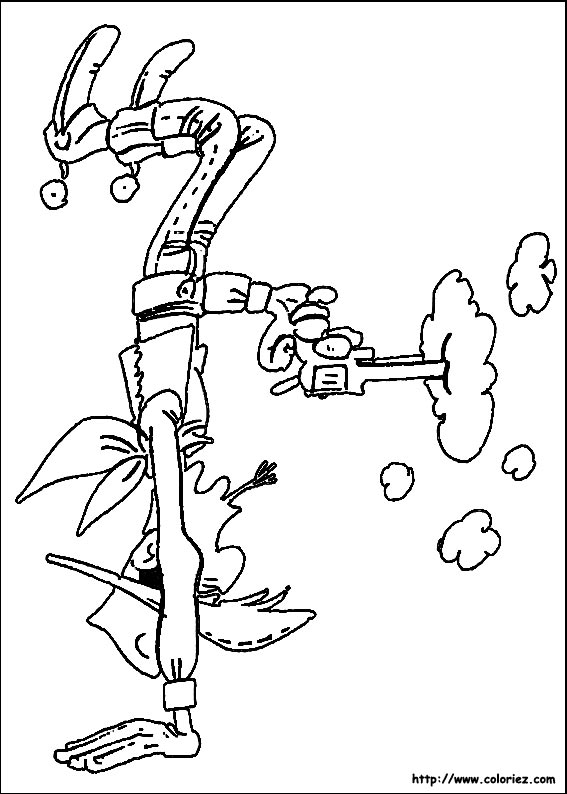 Lucky Luke coloring picture